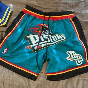 JUST DON Detroit Pistons NBA Shorts